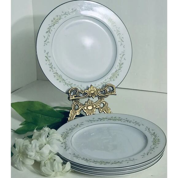 Ekco Prudence MILANCIA Rim Salad Plates Set of 4 Pattern #327 7-3/4 Diameter - Picture 1 of 6